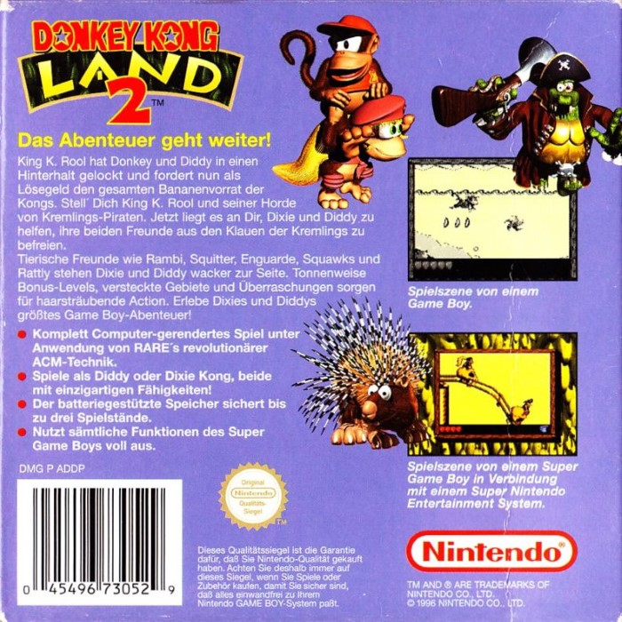 Donkey Kong Land 2 dos