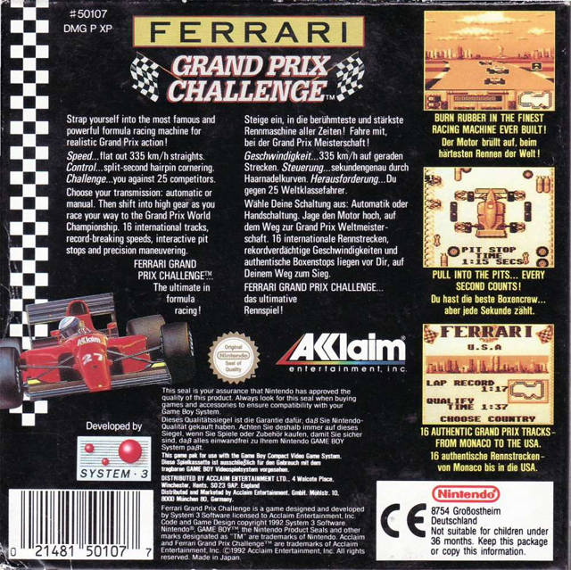 Ferrari Grand Prix Challenge - Dos
