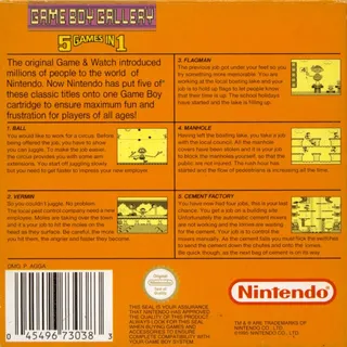 Game Boy Gallery - 5 Games In One dos