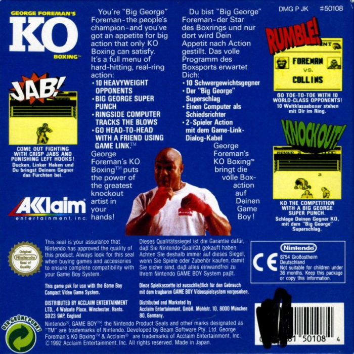 George Foreman's KO Boxing - Dos