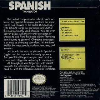 InfoGenius Productivity Pak - Berlitz Spanish Translator dos