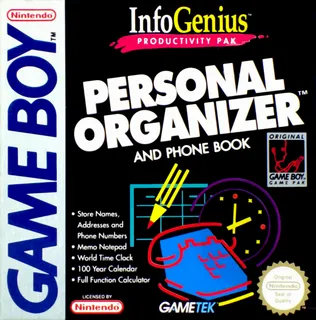 InfoGenius Productivity Pak - Personal Organizer and Phone Book