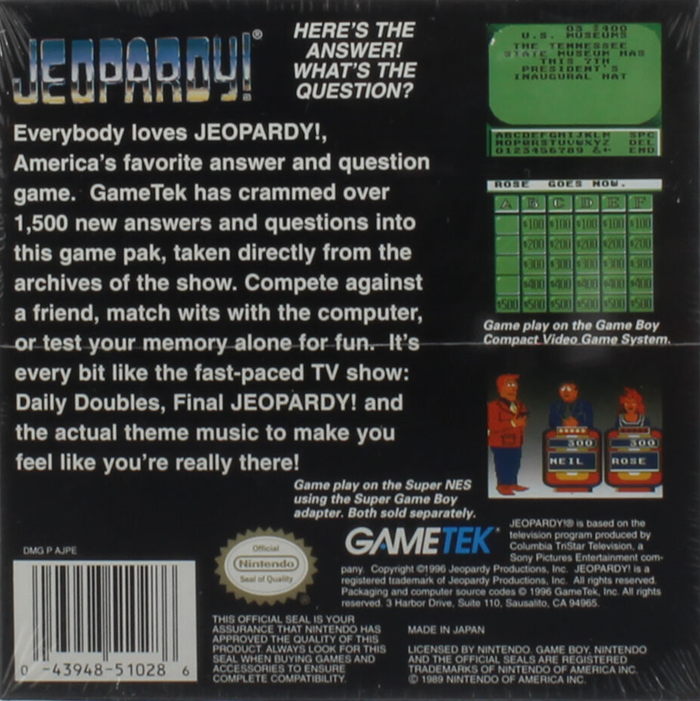 Jeopardy! : Platinum Edition - Dos