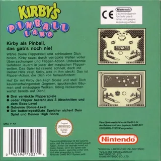 Kirby's Pinball Land dos