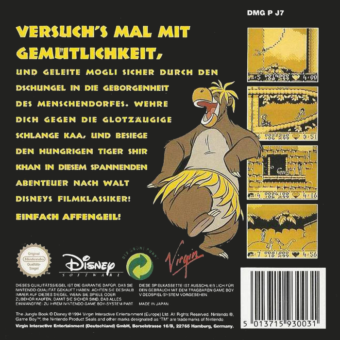 Le Livre de la Jungle - Dos