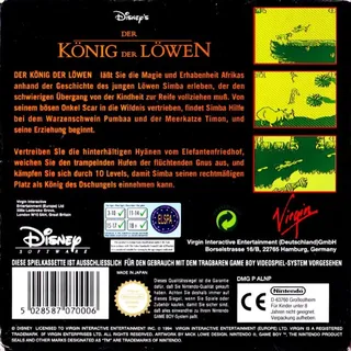 Lion King, The dos