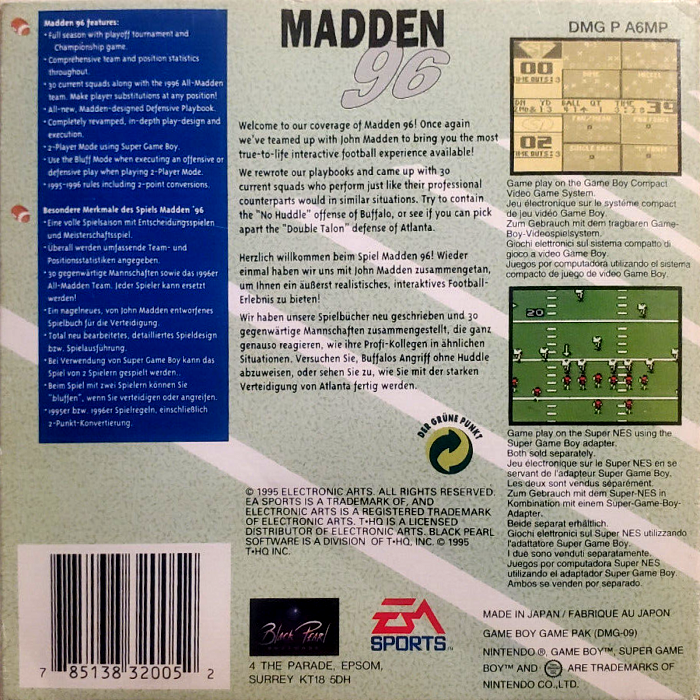 Madden '96 - Dos