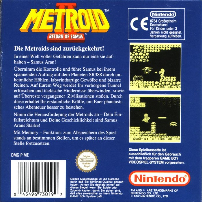 Metroid II : Return of Samus - Dos