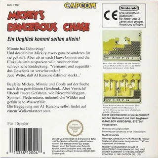 Mickey's Dangerous Chase dos