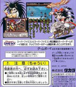 Nettou Samurai Spirits - Zankurou Musouken - Dos