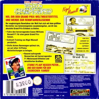 Nigel Mansell's World Championship Racing dos