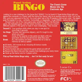 Panel Action Bingo dos