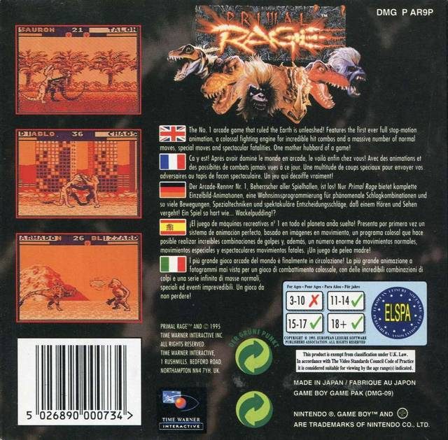 Primal Rage - Dos