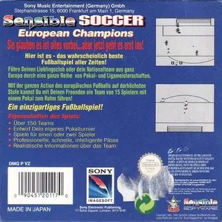 Sensible Soccer - European Champions dos