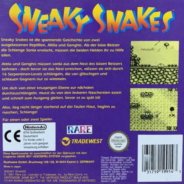 Sneaky Snakes - Dos