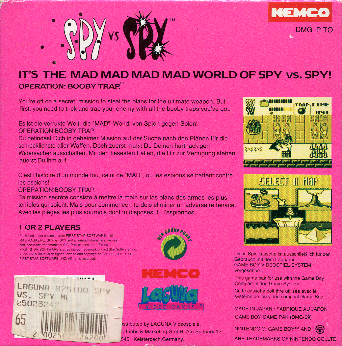 Spy vs Spy : Operation Boobytrap - Dos