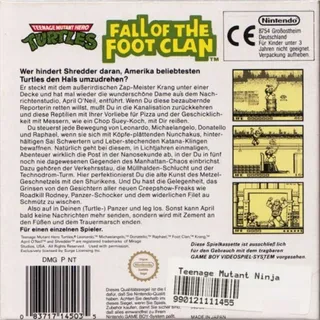 Teenage Mutant Ninja Turtles : Fall of the Foot Clan dos