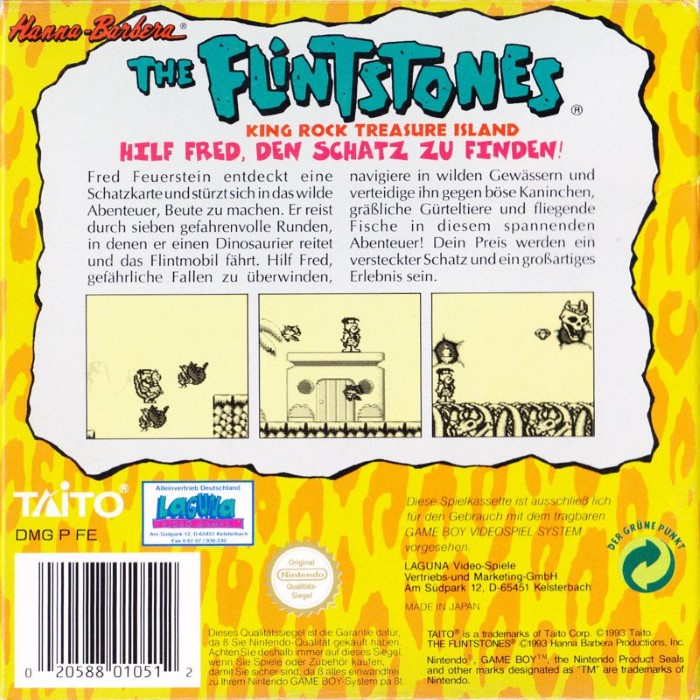 The Flintstones : King Rock Treasure Island - Dos