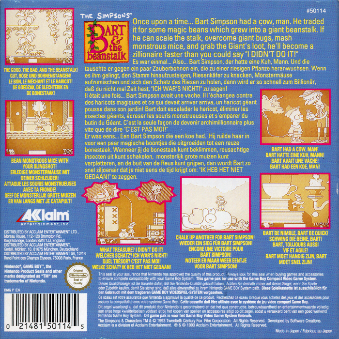 The Simpsons : Bart & the Beanstalk - Dos