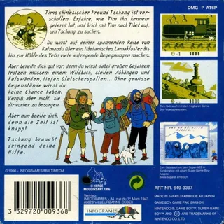 Tintin au Tibet dos