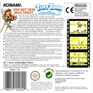 Tiny Toon Adventures 2 : Montana's Movie Madness dos