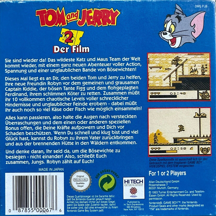 Tom and Jerry : Frantic Antics! - Dos