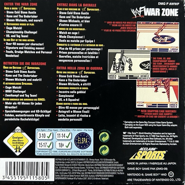 WWF War Zone - Dos