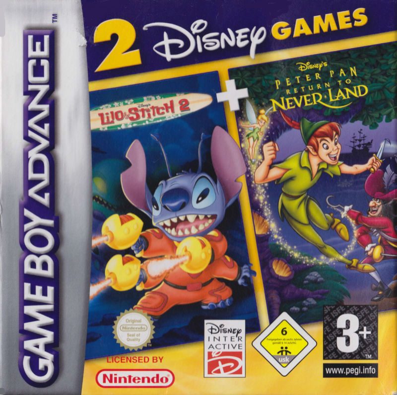 2 Disney Games - Lilo & Stitch 2 + Peter Pan - Ret