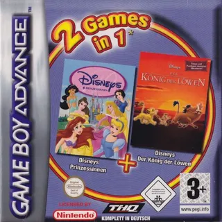 2 Games in 1 : Disney Princesse + Le Roi Lion