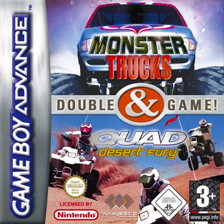 2 Games In 1 - Double Value! - Monster Trucks + Quad Desert Fury