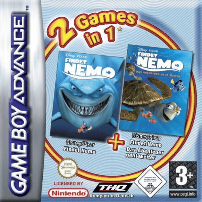 2 Games in 1 - Finding Nemo + Finding Nemo - The C