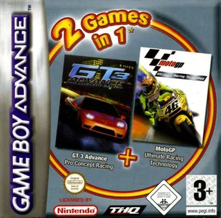 2 Games in 1 - GT Advance 3 & Moto GP