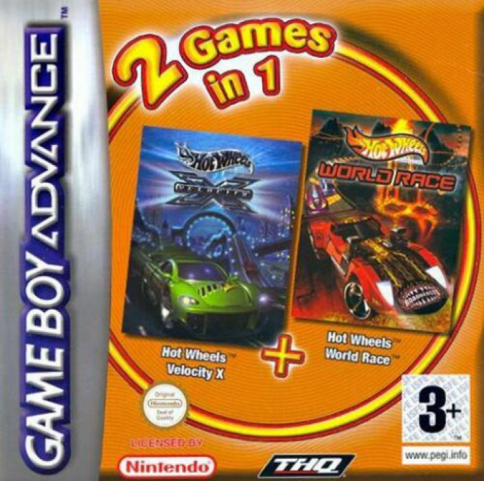 2 Games in 1 : Hot Wheels, Velocity X + Hot Wheels