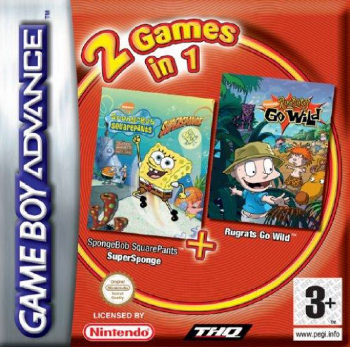 2 Games in 1 : Les Razmoket Rencontrent les Delajungle + SpongeBob SquarePants, SuperSponge