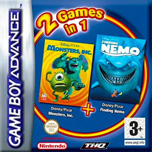 2 Games in 1 : Monstres & Cie + Le Monde de Némo