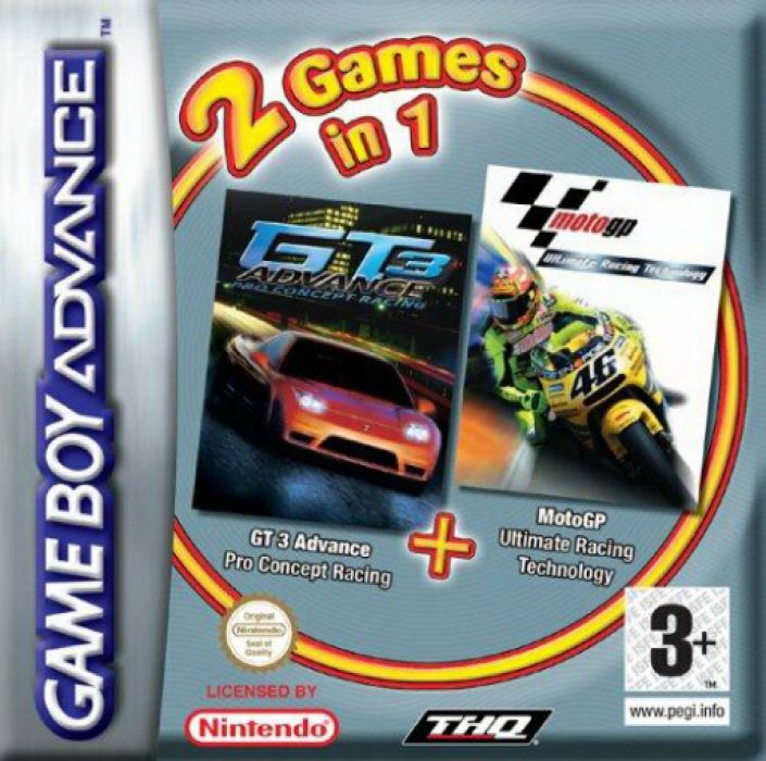 2 Games in 1 - Moto GP + GT Advance 3 - Pro Concep