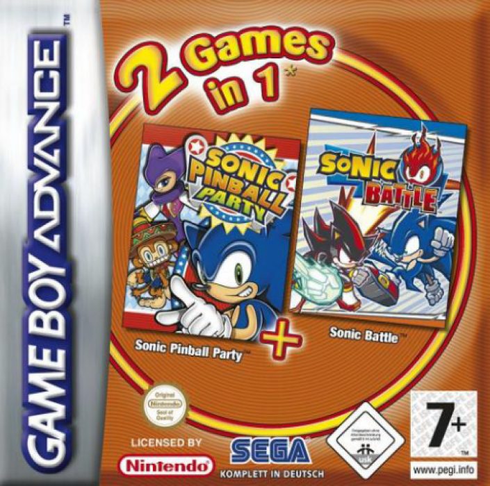 2 Games In 1 - Sonic Battle + Sonic Pinball Party