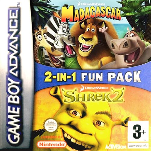 2-in-1 Fun Pack : Shrek 2 + Madagascar