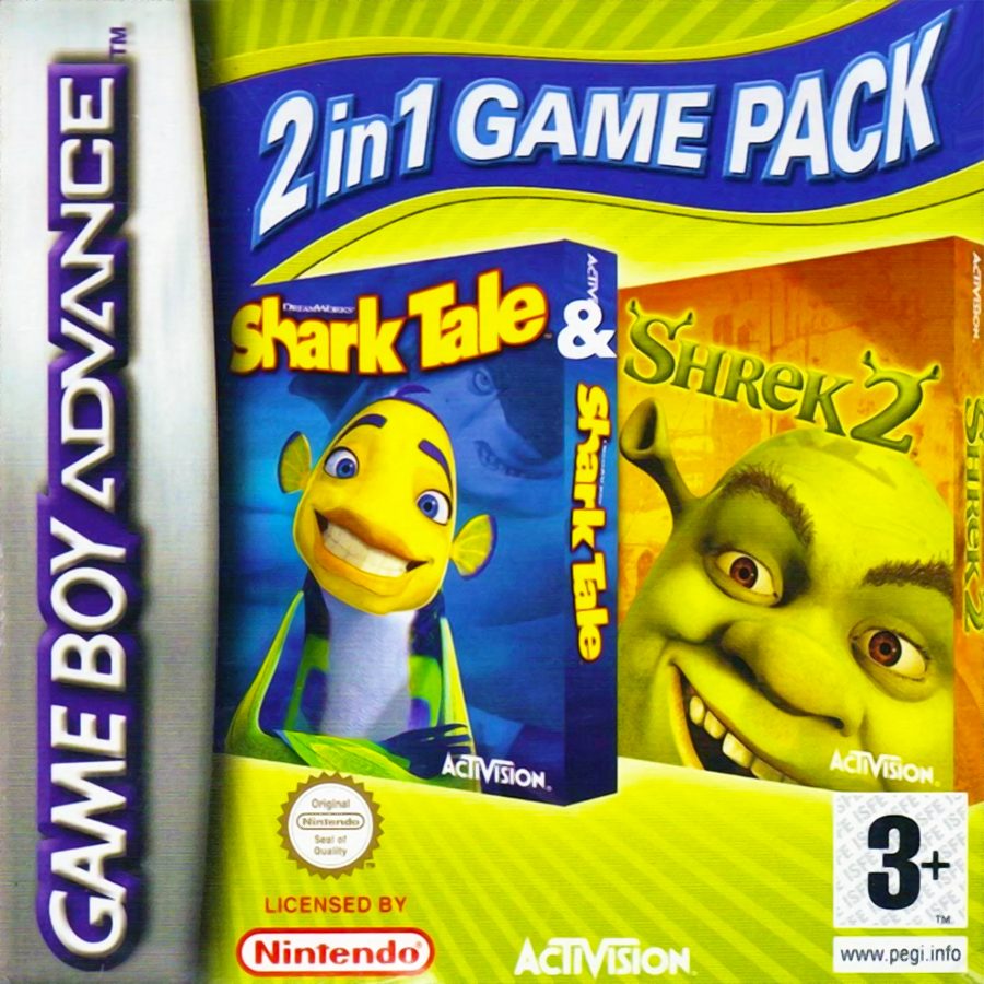 2 in 1 Game Pack : Shrek 2 + Shark Tale