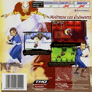 Avatar : Le Dernier Maître De L'air dos