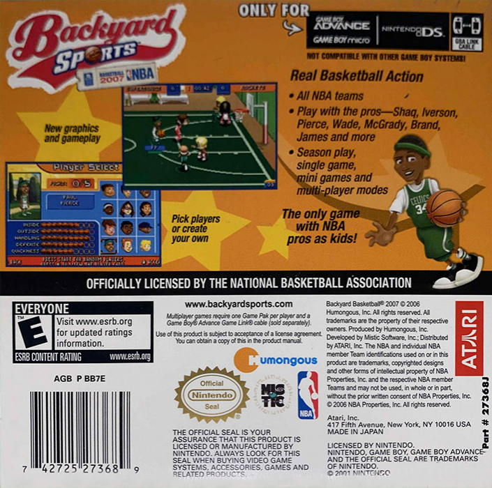 Backyard Sports : Baseball 2007 - Dos