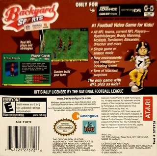 Backyard Sports : Football 2007 dos