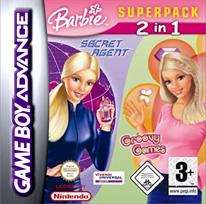 Barbie Superpack - Secret Agent + Groovy Games