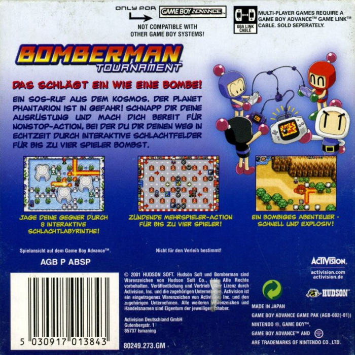 Bomberman Tournament - Dos