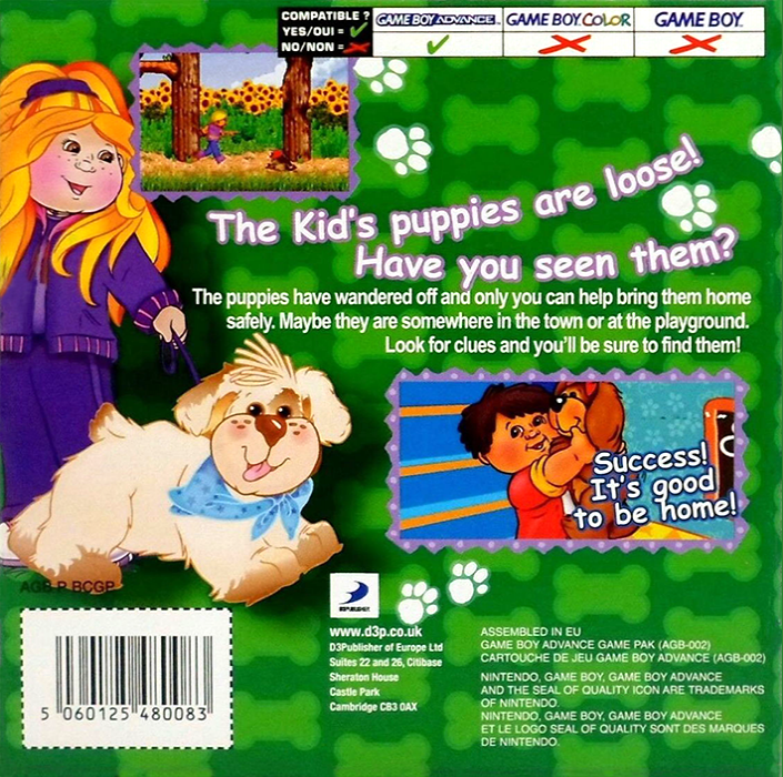 Cabbage Patch Kids : The Patch Puppy Rescue - Dos