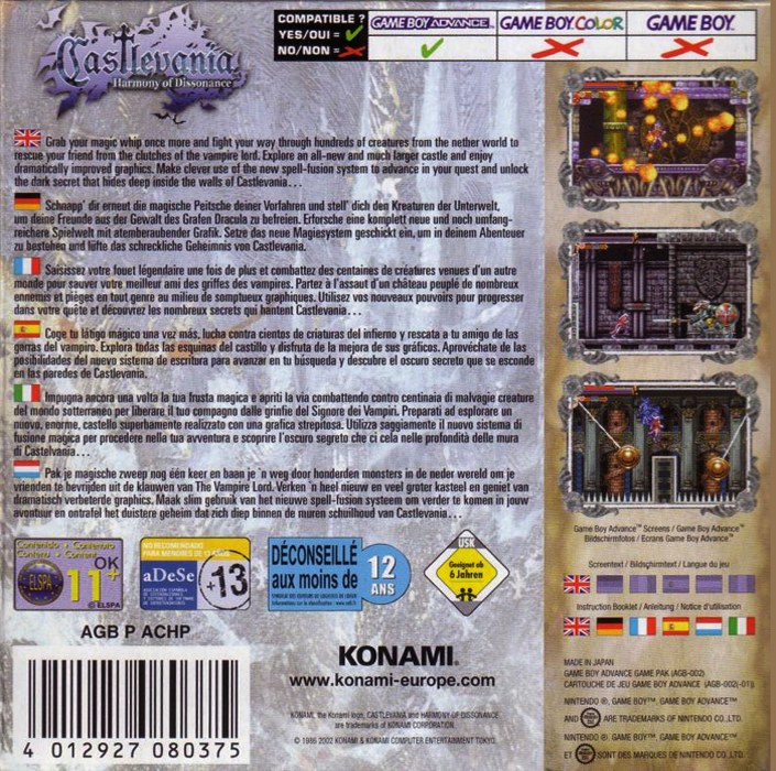 Castlevania : Harmony of Dissonance - Dos