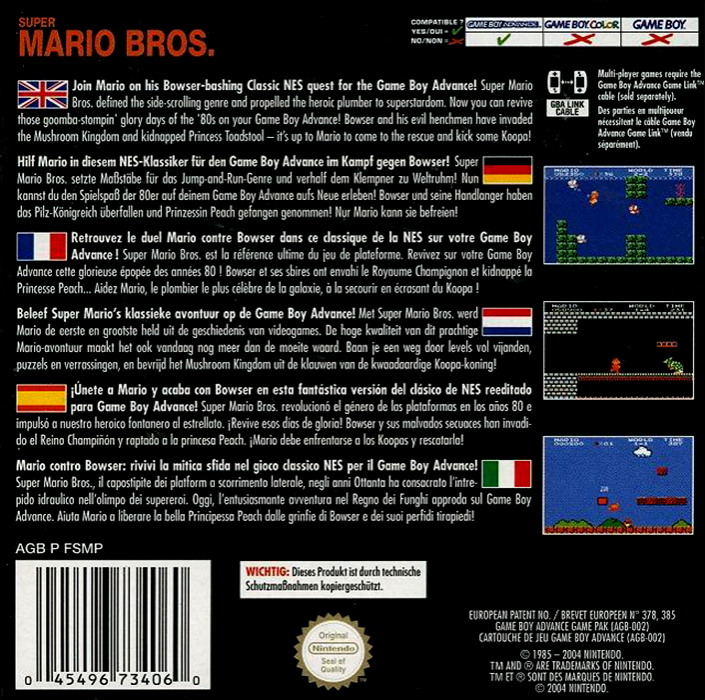 Classic NES Series : Super Mario Bros. - Dos