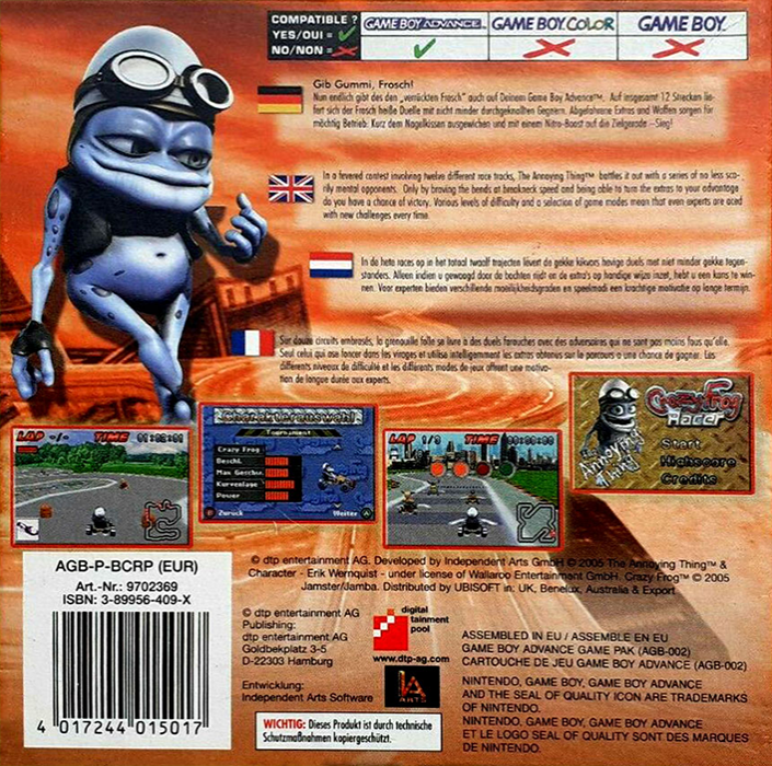 Crazy Frog Racer - Dos
