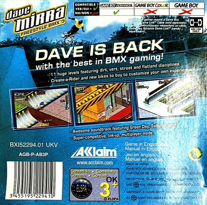Dave Mirra Freestyle BMX 3 dos