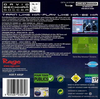 David Beckham Soccer dos